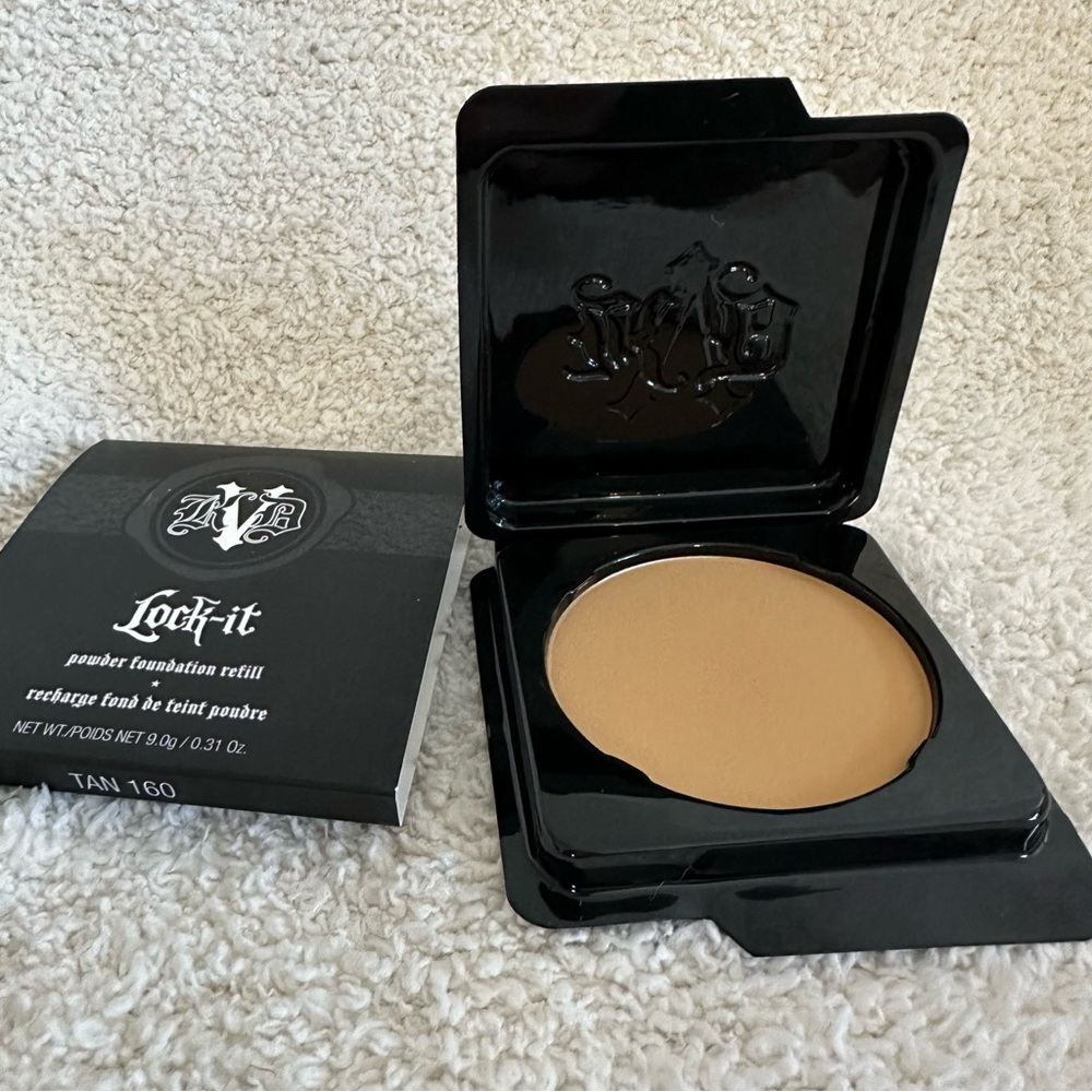 2 x Kat Von D Lock-It Powder Foundation Refill - Tan 160 or Deep 210